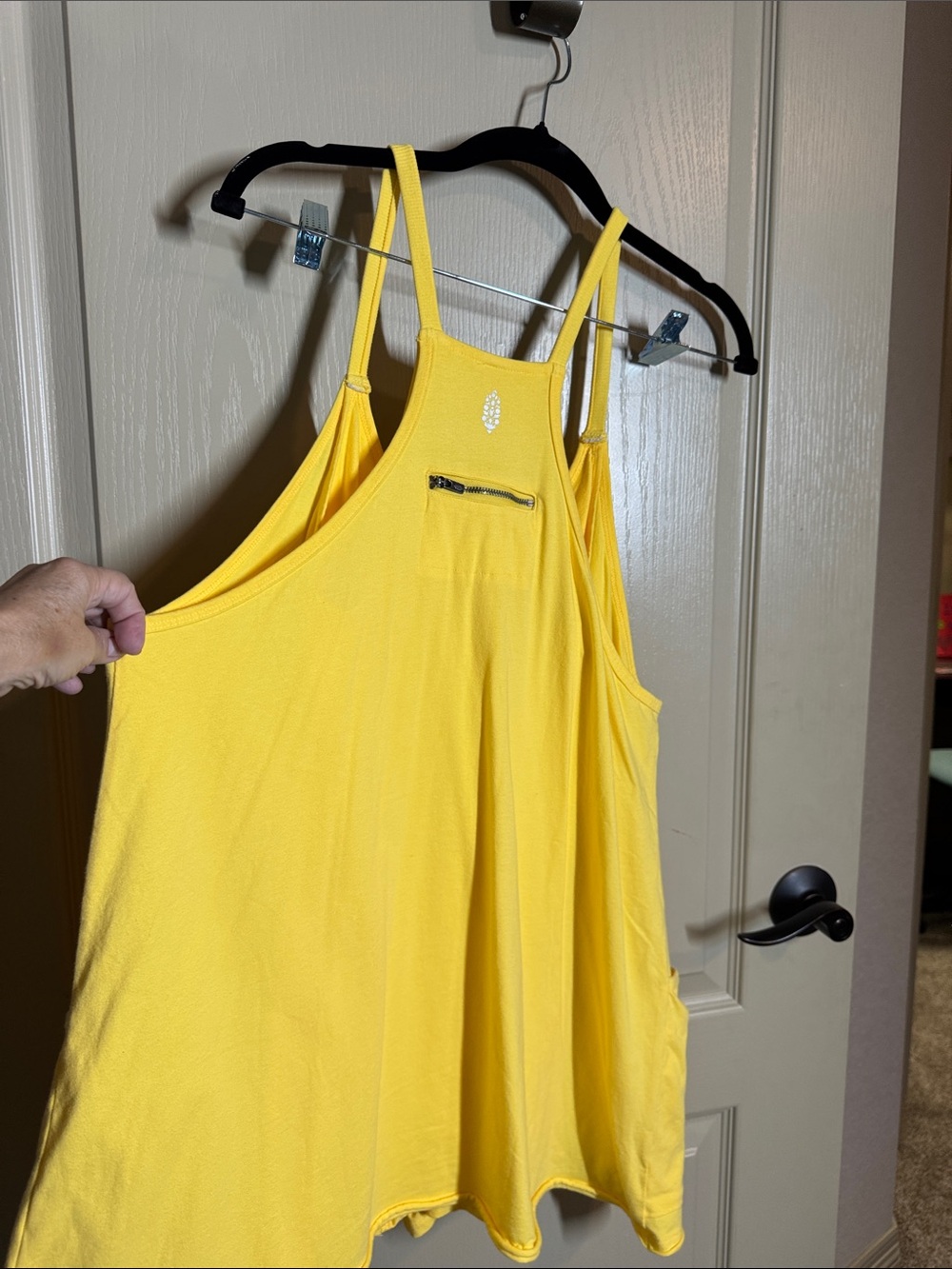 Women’s Yellow Sleeveless Tank Top Shorts Dress Romper with Pockets Size M - Picture 5 of 10